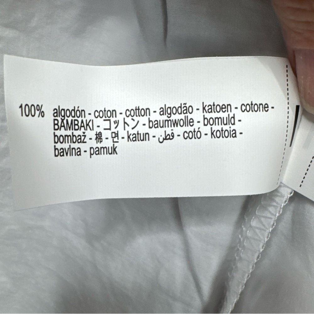 Zara Maxi A Frame Skirt White Elastic Waist Dec Bow Size Small NWT - Picture 12 of 14